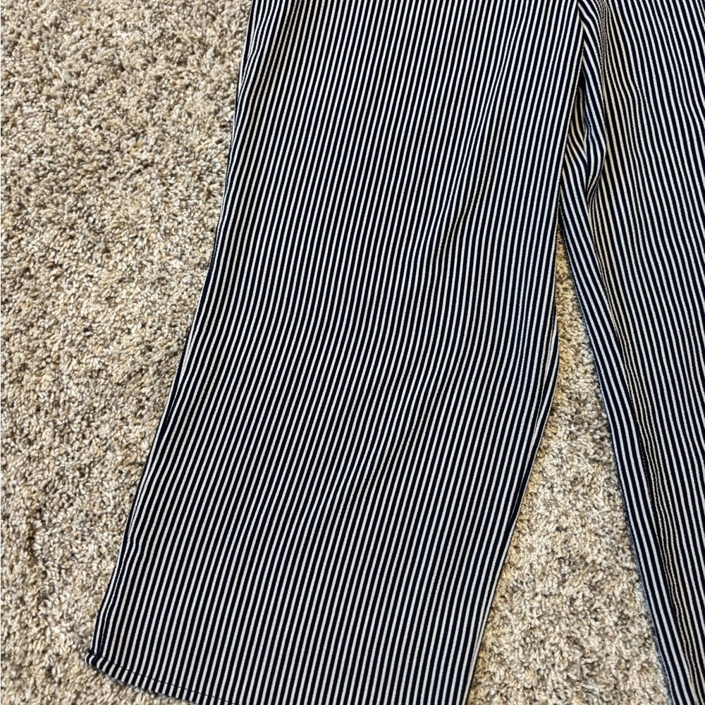 Monteau Women Striped Jumpsuit with Pockets XS - Picture 2 of 10